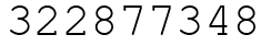 Число 322877348.