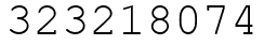 Число 323218074.