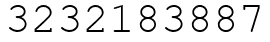 Число 3232183887.