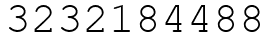 Число 3232184488.