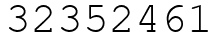 Число 32352461.