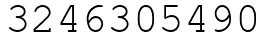 Число 3246305490.