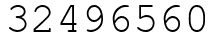 Число 32496560.