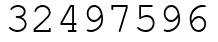 Число 32497596.