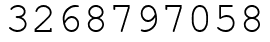 Число 3268797058.