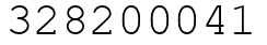 Число 328200041.