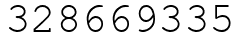 Число 328669335.