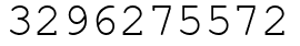 Число 3296275572.