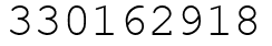 Число 330162918.