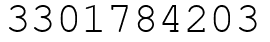 Число 3301784203.