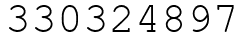 Число 330324897.