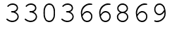 Число 330366869.