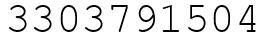 Число 3303791504.