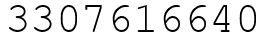 Число 3307616640.
