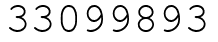 Число 33099893.