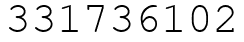 Число 331736102.
