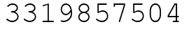 Число 3319857504.