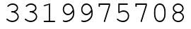 Число 3319975708.