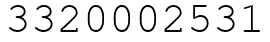 Число 3320002531.