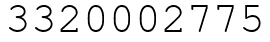 Число 3320002775.