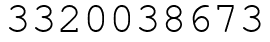 Число 3320038673.
