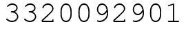 Число 3320092901.