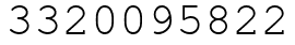 Число 3320095822.