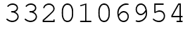 Число 3320106954.