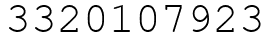 Число 3320107923.