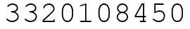 Число 3320108450.