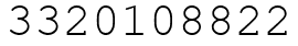 Число 3320108822.