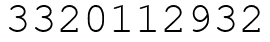 Число 3320112932.
