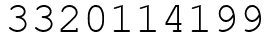 Число 3320114199.