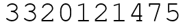 Число 3320121475.