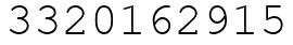 Число 3320162915.