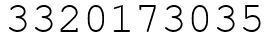 Число 3320173035.
