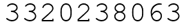 Число 3320238063.