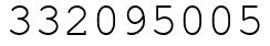 Число 332095005.