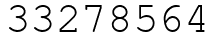 Число 33278564.