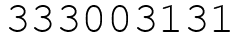 Число 333003131.