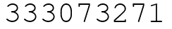 Число 333073271.