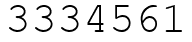 Число 3334561.