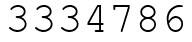 Число 3334786.