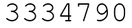 Число 3334790.