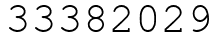 Число 33382029.