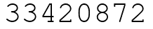 Число 33420872.