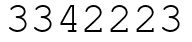 Число 3342223.