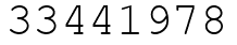 Число 33441978.