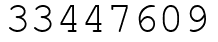 Число 33447609.