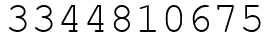 Число 3344810675.